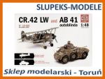 Supermodel 10-501 FIAT CR.42 LW and AB 41 Autoblinda 41 1/48